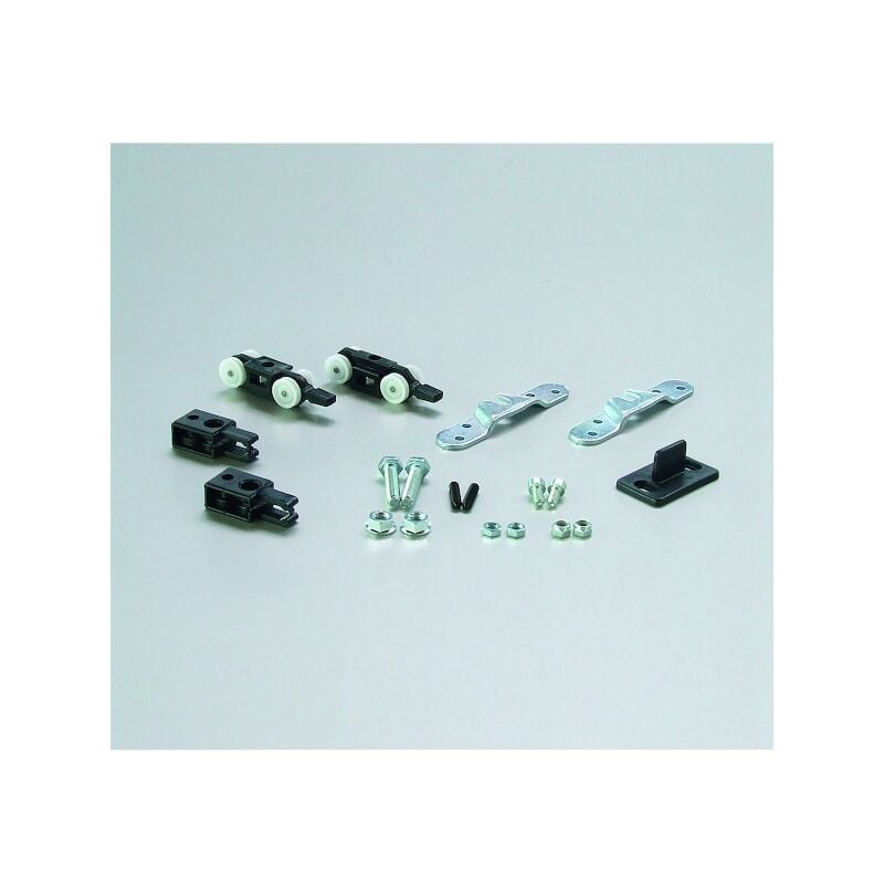 Garniture pour porte coulissante suspendue sans rail 0400/4 aluminium - Poids max. : 80 kg - krona Koblenz