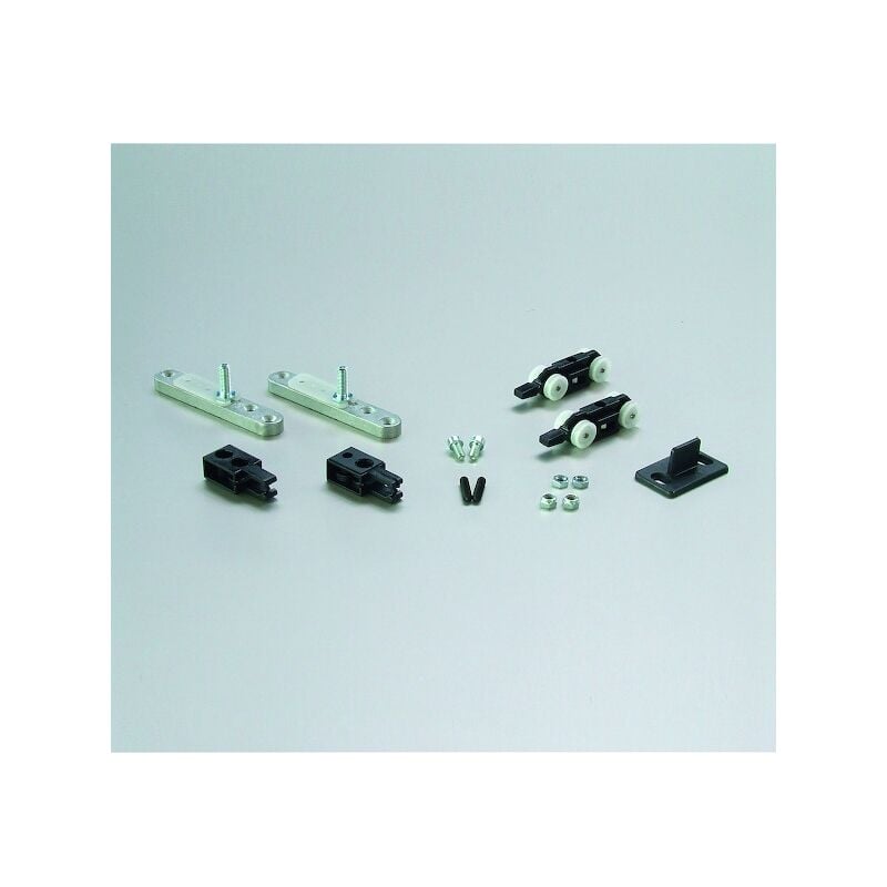 Garniture pour porte coulissante suspendue sans rail 450 aluminium - Poids max. : 40 kg Krona Koblenz