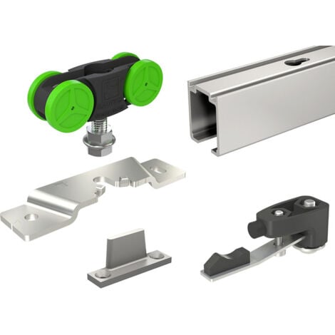 Garniture + Rail en 1.90 m MANTION - porte de 40 kg - MA40-190