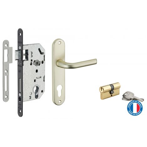 Serrure encastrable pour porte d'intérieur a50mm ea85mm bout carre