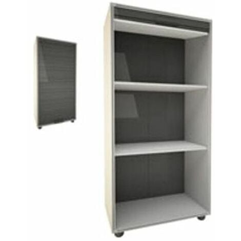 GAROFALO Mobiletto A Serrandina 62x35x120H per Giardino Armadi e Scaffali da Esterno