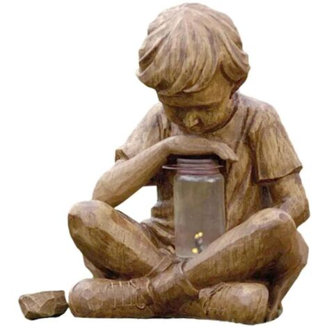 garon Statue Jardin Ornement Vintage Sculpture Art Rsine Artisanat Dcoration Extrieure Patio Cour