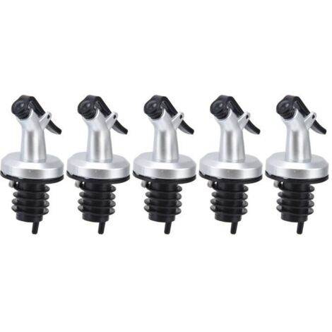 Garosa verseur de bouteille d\'huile 5pcs bouteille d\'huile bec étanche bouchon de bouteille de vinaigre de vin sûr pour le