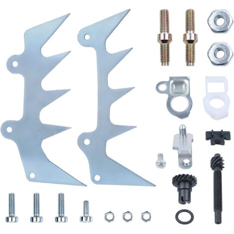 Garra de Motosierra para Stihl MS660 MS460 MS440 066 046 044, Púa de Tope + Tornillos Correspondientes + Tensor Cadena + Perno y Tuerca Kit de Tapón Garra Repuestos 21 en 1 (con Tensor)
