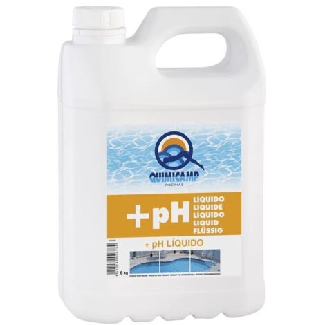 Garrafa de pH+ líquido de 6 litros Quimicamp ref. 205606