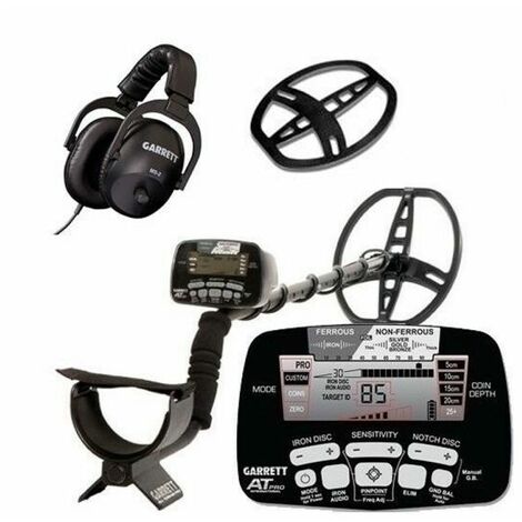Garrett metal detector AT PRO international + Cuffie MS-2 + Salva piastra (Cover pack) 1140560