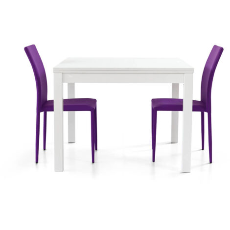 GARRETT - tavolo da pranzo moderno allungabile a libro 90 cm