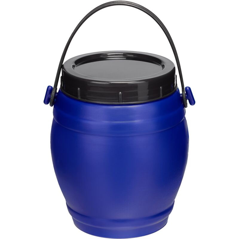 Garronda 1, 5 Liter Behälter Mit Deckel Futtertonne Weithalsfass Bpa-frei Kleines Fass Wasser Box Mit Deckel Ideal Als Transportbox Sichere