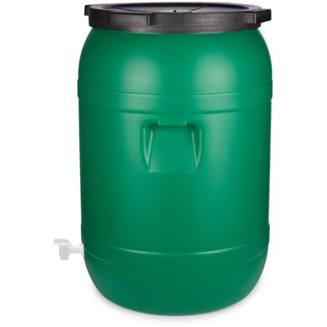 Garronda Lot De 2 Réservoirs D'Eau 10 L - Fûts Alimentaires HDPE Sans BPA - Large Ouverture Pour Jardin Et Animaux