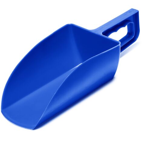 Garronda Futterschaufel ca. 1000 g – ergonomische Schaufel für Futter, Granulat, Streu & Dünger – robuster Kunststoff – BPA-frei, leicht zu reinigen – GD-0153, Blau