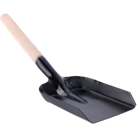 Garronda Kohleschaufel Metallschaufel Kehrschaufel Kohlenschaufel für Kamin Größe: 54 x 15 cm GD-0008 (Schwarz)