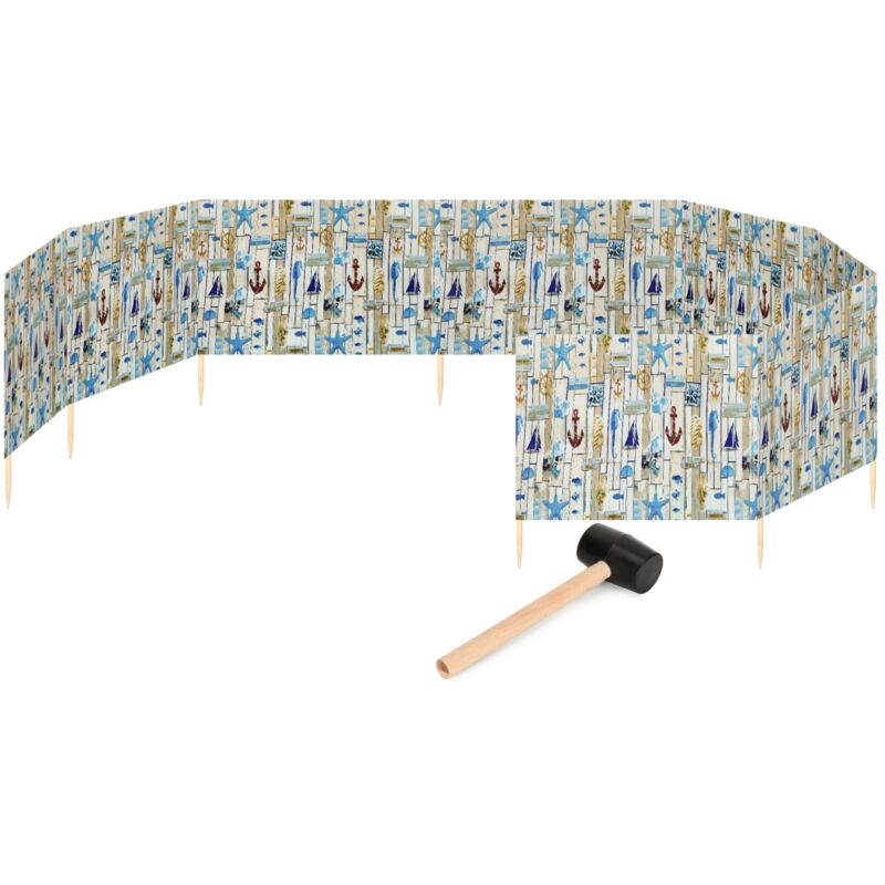 Garronda Strand Windschutz Sichtschutz 12m Lang Plus Gummihammer Gaex001 (mehrfachdruck, 12m)