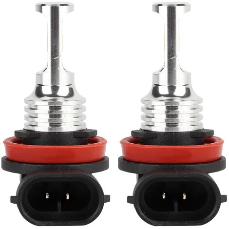 GARRYFIZH 2 ampoules LED antibrouillard pour voiture 80W 3200LM 3000K 3570 avec puces CSP (pour H8/H11)