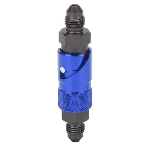 GARRYFIZH Adaptateur de raccord rapide pour conduite de frein, raccord en alliage d'aluminium pour tuyau de liquide d'huile/carburant, bleu