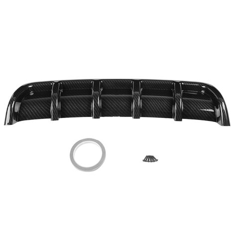 Jeffergarden – Diffuseur universel noir de becquet d'aileron de requin pour pare-chocs arrière – Matériau ABS durable – Installation facile – Accessoire voiture