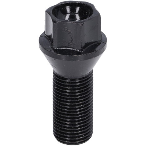 GARRYFIZH Boulon de roue M14x1,25, écrou, goujon en acier forgé à froid, remplacement noir pour séries 1 2 3 5 7 X1 X3 X5 X6