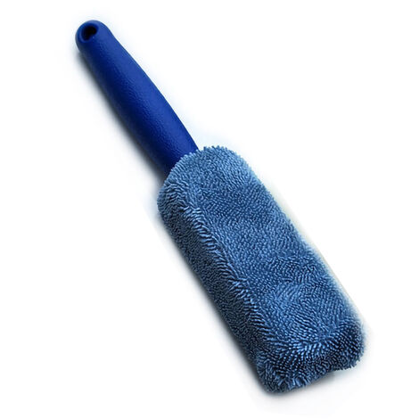 GARRYFIZH Brosse de nettoyage pour jantes de voiture en microfibre, manche long, douce et réutilisable, outil de nettoyage pour pneus de voiture, ShopBlue
