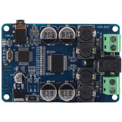 GARRYFIZH Carte d'amplificateur audio Bluetooth V2.1 2x25W TDA7492P avec interface AUX HW-893