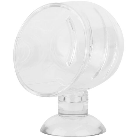 GARRYFIZH Distributeur de vers rouges transparent pour aquarium, ventouse, accessoire pour nourrir les poissons, acrylique fissuré
