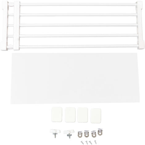 GARRYFIZH Étagère extensible à tension pour placard, sans clous, séparateur de rangement pour armoire, longueur 75-120 cm / 29,5-47,2 pouces