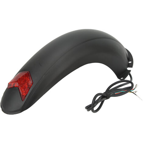 GARRYFIZH Garde-boue arrière de Scooter électrique de 10 pouces avec accessoire de remplacement de garde-boue de Scooter de lumière rouge de lampe