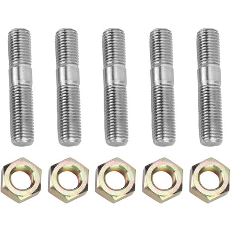 GARRYFIZH Kit de goujons turbo M10x1,25 50 mm compatible avec Mitsubishi DSM 1G, EVO110