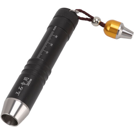 GARRYFIZH Lampe torche d'identification à petit diamètre et triple source lumineuse pour détecter les contrefaçons de jade et évaluer les bijoux