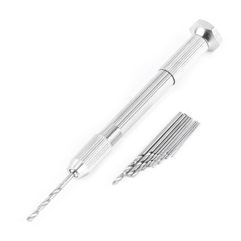 GARRYFIZH Mini perceuse à main, foret hélicoïdal, facile à utiliser, large poignée, haute qualité pour la fabrication de circuits imprimés et la réparation de montres