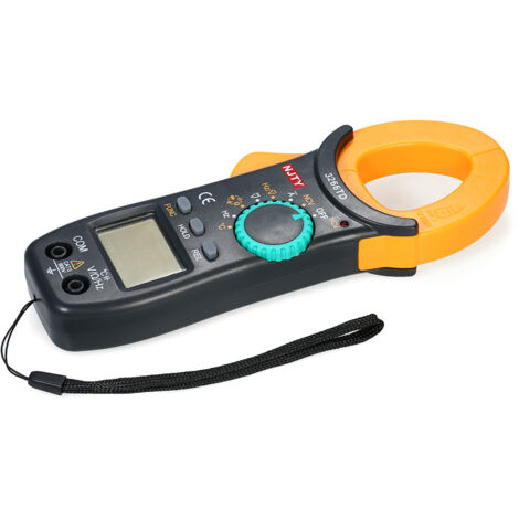 GARRYFIZH NJTY Pince multimètre numérique 4000 points Multimètre à plage automatique avec test NCV Tension AC/DC Courant AC Portable Affichage LCD portable Mesure de la résistance Capacité Fréquence C