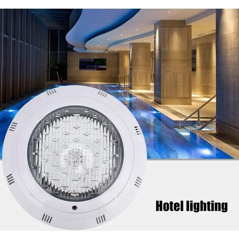 GARRYFIZH Projecteur LED étanche pour piscine, mural, RGB, télécommande 18 touches, submersible, AC12V (35W 3500LM)