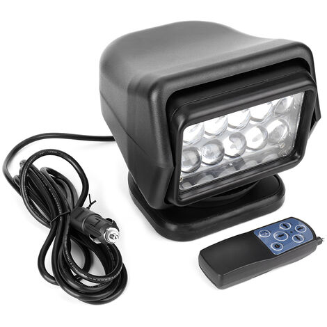 GARRYFIZH Projecteur LED télécommandé, étanche, boîtier en aluminium moulé sous pression, compatible avec tous les appareils.