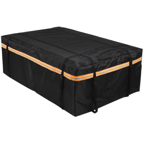 GARRYFIZH Sac de transport pour barres de toit avec bandes réfléchissantes nocturnes, sac de rangement universel pour bagages, adapté aux voyages et au camping（M)