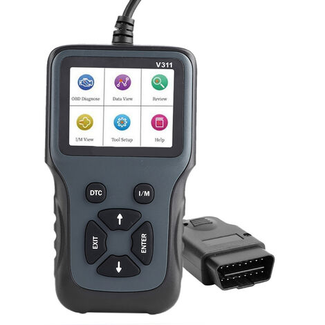 GARRYFIZH Scanner OBD2 8-36 V V311, lecteur de codes d'erreur de voiture, écran couleur, outil de diagnostic automobile