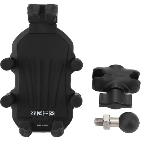 GARRYFIZH Support de téléphone pour fourche avant de moto avec amortisseur, verrouillage de sécurité à grande vitesse, réglable, adapté aux smartphones de 4,9 à 8,1 pouces