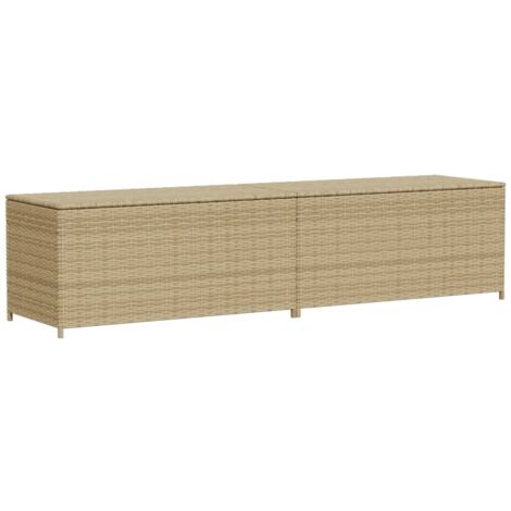 Garten Aufbewahrungsbox Mischbeige 469L Rattan