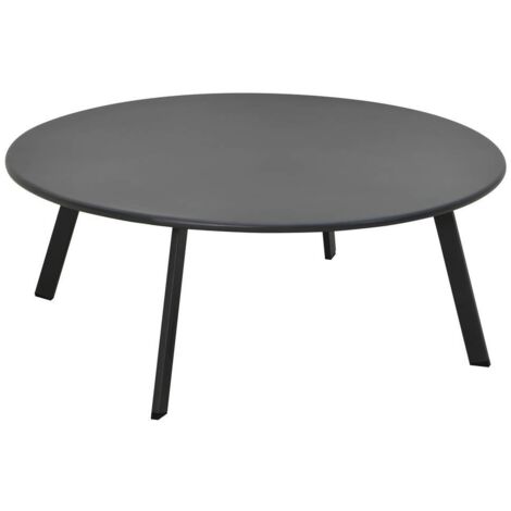 Garten-Beistelltisch Saona D90cm Graphitgrau - Hespéride
