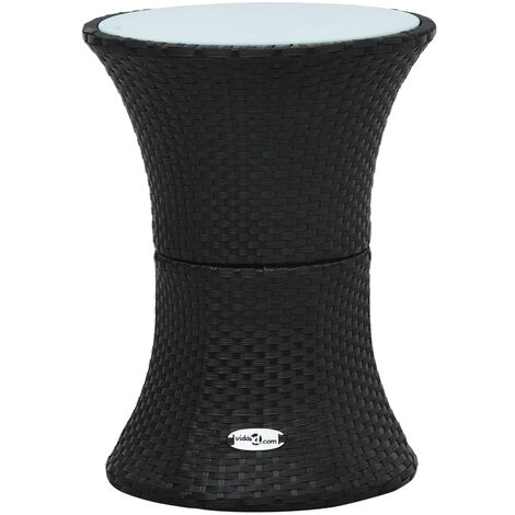 vidaXL Beistelltisch Trommelform Poly Rattan Gartentisch mehrere Auswahl