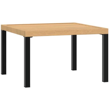 Garten-Couchtisch Schwarz 65x65x40 cm Aluminium vidaXL