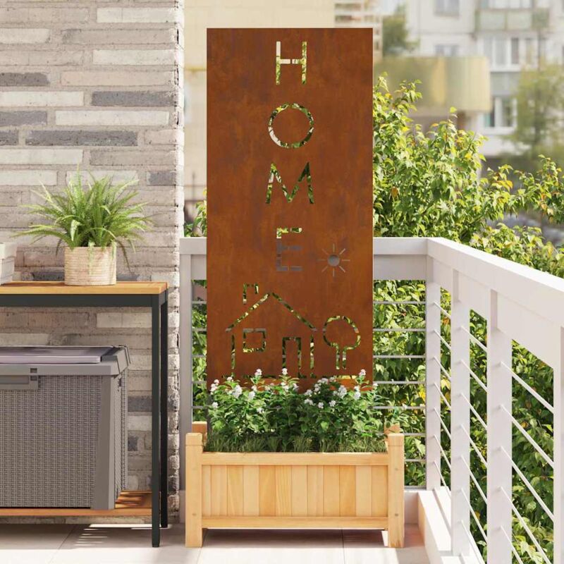 Garten Dekoratives Panel Rostig 50 X 140 Cm Vidaxl