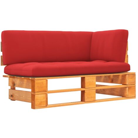 Garten-Ecksofa aus Paletten Honigbraun Kiefernholz Imprägniert
