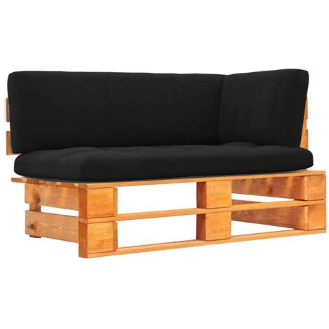 Garten-Ecksofa aus Paletten Honigbraun Kiefernholz Imprägniert