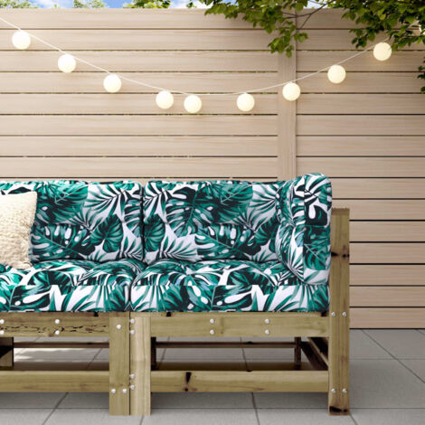 Garten-Ecksofa Imprägniertes Kiefernholz vidaXL