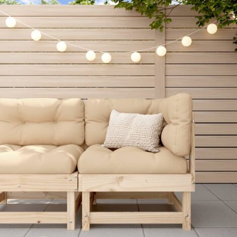 Garten-Ecksofa Massivholz Kiefer vidaXL