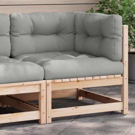 Garten-Ecksofa mit Kissen Massivholz Kiefer vidaXL