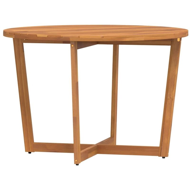 Garten-esstisch Rund Ø110x75 Cm Massivholz Akazie Vidaxl