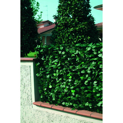 Garten Friend pvc zaun mit lorbeerblättern H. 100 L. 300
