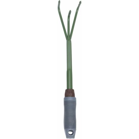 Garten-Handharke zum Jäten und Bodenbearbeiten, kompaktes Handgerät für Garten und Rasen