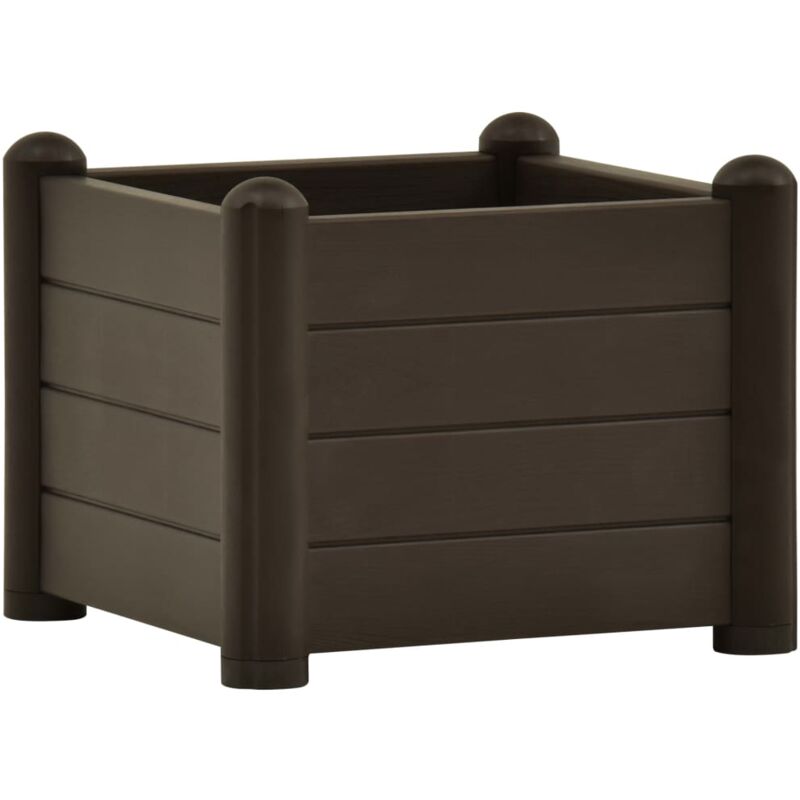 Garten-hochbeet Pp Mokka 43x43x35 Cm Vidaxl