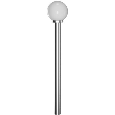 vidaXL Gartenlampe Straßenlaterne 110 cm Edelstahl