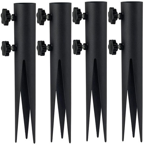 Garten-Lichtpfähle, Outdoor-Fackel-Lichtpfähle – 4er-Pack  Langlebige Metall-Fackel für die Terrassenbeleuchtung